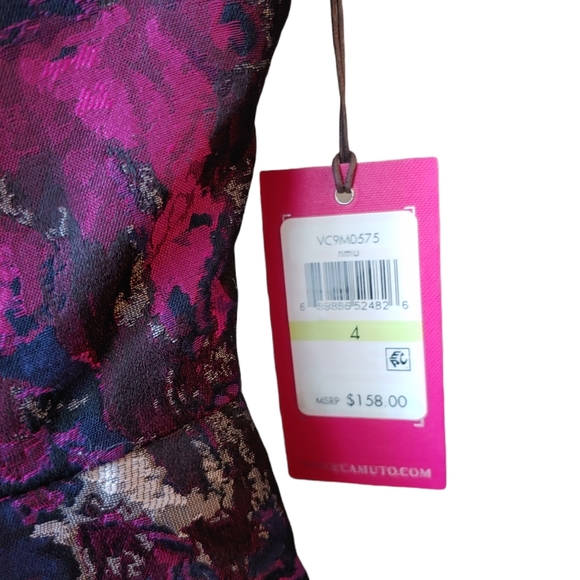 NWT- Vince Camuto Printed Jacquard Sheath Dress Size 4 - Picture 11 of 13
